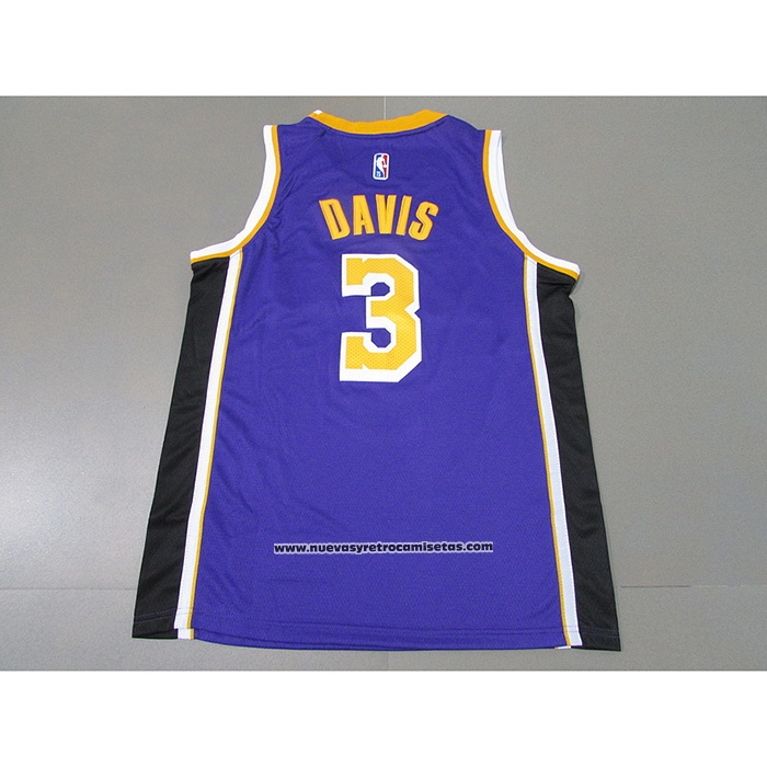 Maglia Los Angeles Lakers Anthony Davis #3 Statement 2021-22 Violaa
